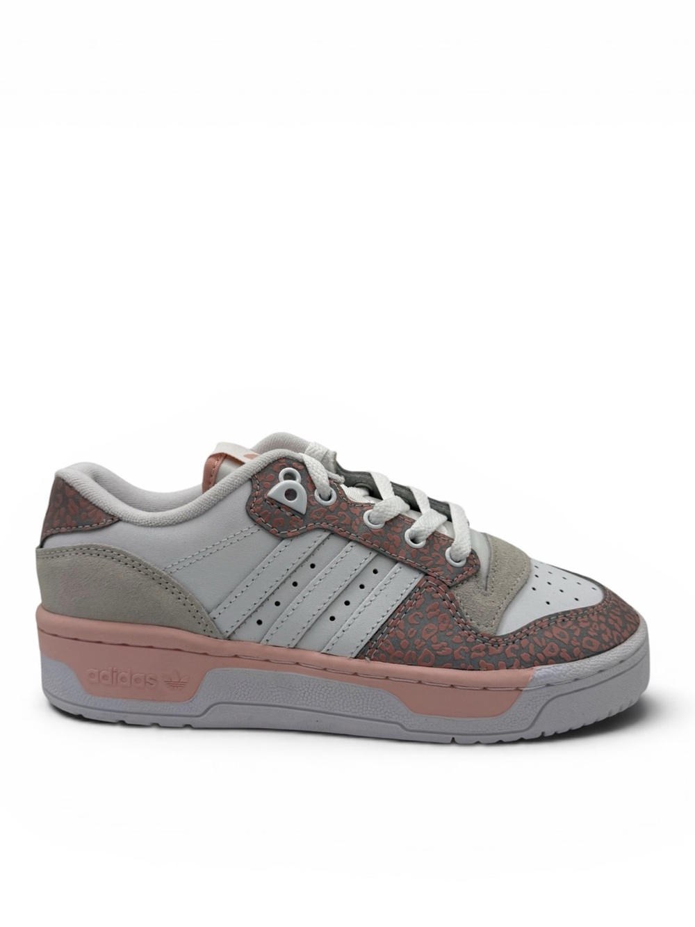 adidas Women’s Rivalry Low Sneakers - pink zebra print